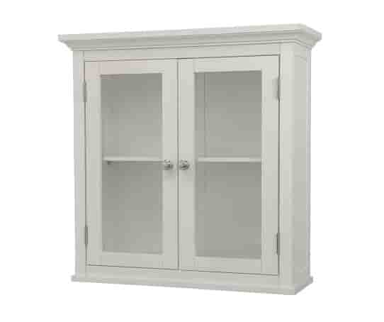 Madison Wall Cabinet with Two Glass-Paneled Doors-min