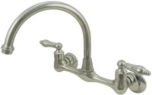 7”-9” Chrome-Finish Plumb USA 33326AB Wall Mount Kitchen Faucet